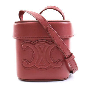 Celine Cuir Triomphe Leather Pochette Shoulder Bag Pink